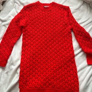 Red ASOS size 6 maternity sweater
